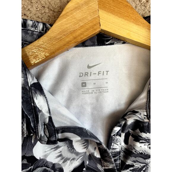 Women's Black and White Floral Tank Top M - Picture 5 of 7